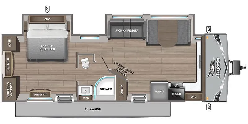 2025 Jayco Jay Flight SLX 280FKS - Floor plan