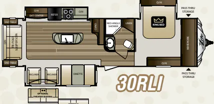 Keystone Cougar XLite 30RLI floor plan