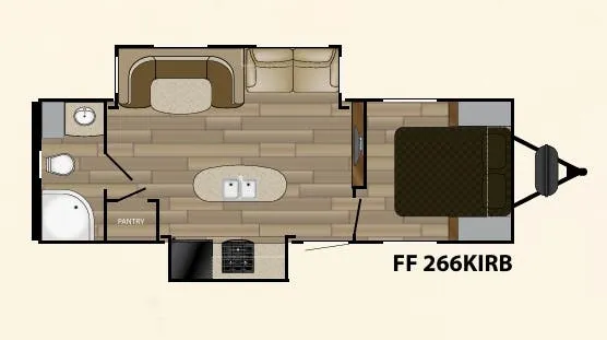 Cruiser RV Fun Finder Signature 266KIRB floor plan