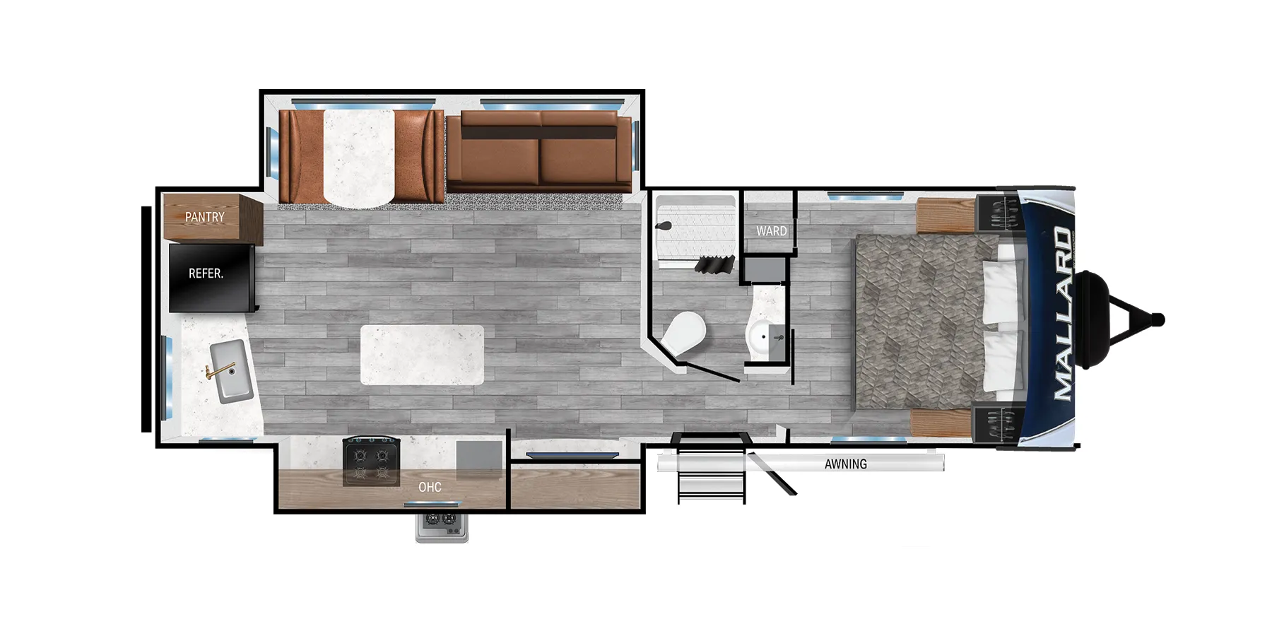 Heartland Mallard M283RK floor plan