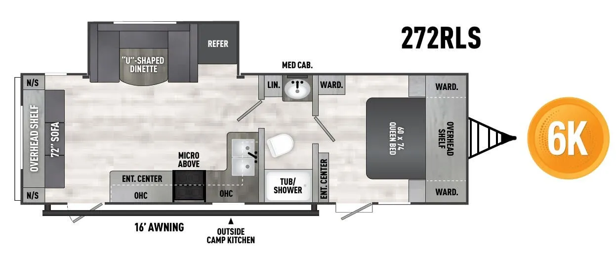 Coachmen Clipper 272RLS floor plan