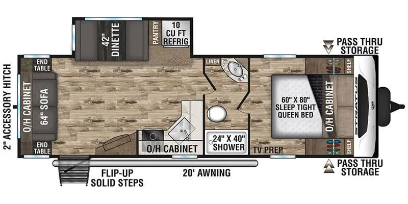 Venture RV Stratus SR261VRL floor plan