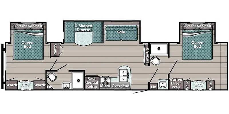 Gulf Stream Conquest Lodge 33DBDB floor plan