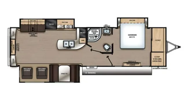 Forest River Aurora 33RLTS floor plan