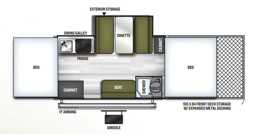 Forest River Flagstaff SE 28TSCSE floor plan
