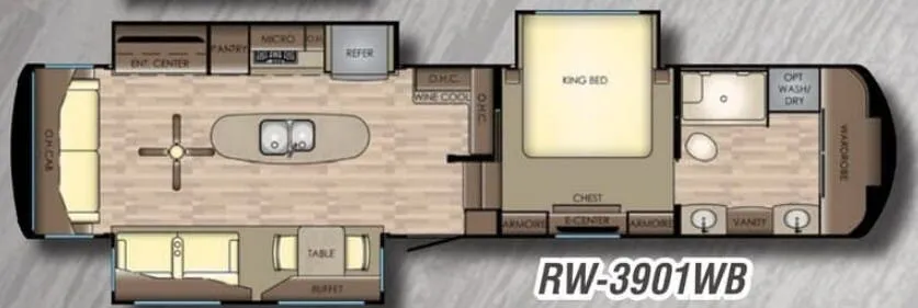 CrossRoads Redwood 3901WB floor plan