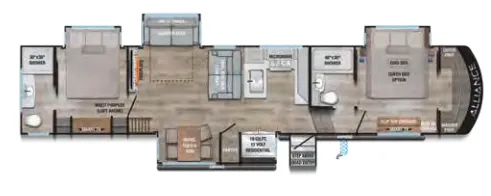 Alliance RV Paradigm 395DS floor plan