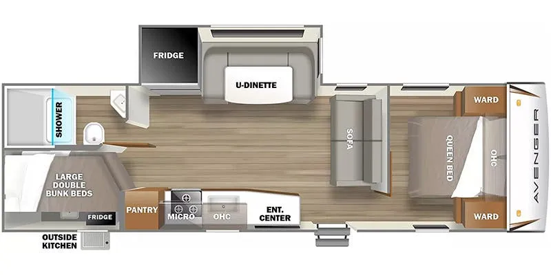 Prime Time Avenger 27BBS floor plan