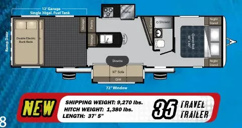 Keystone Carbon 35 floor plan