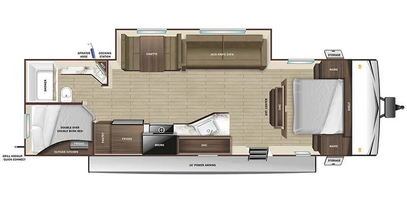 Starcraft Autumn Ridge 26BHSW floor plan