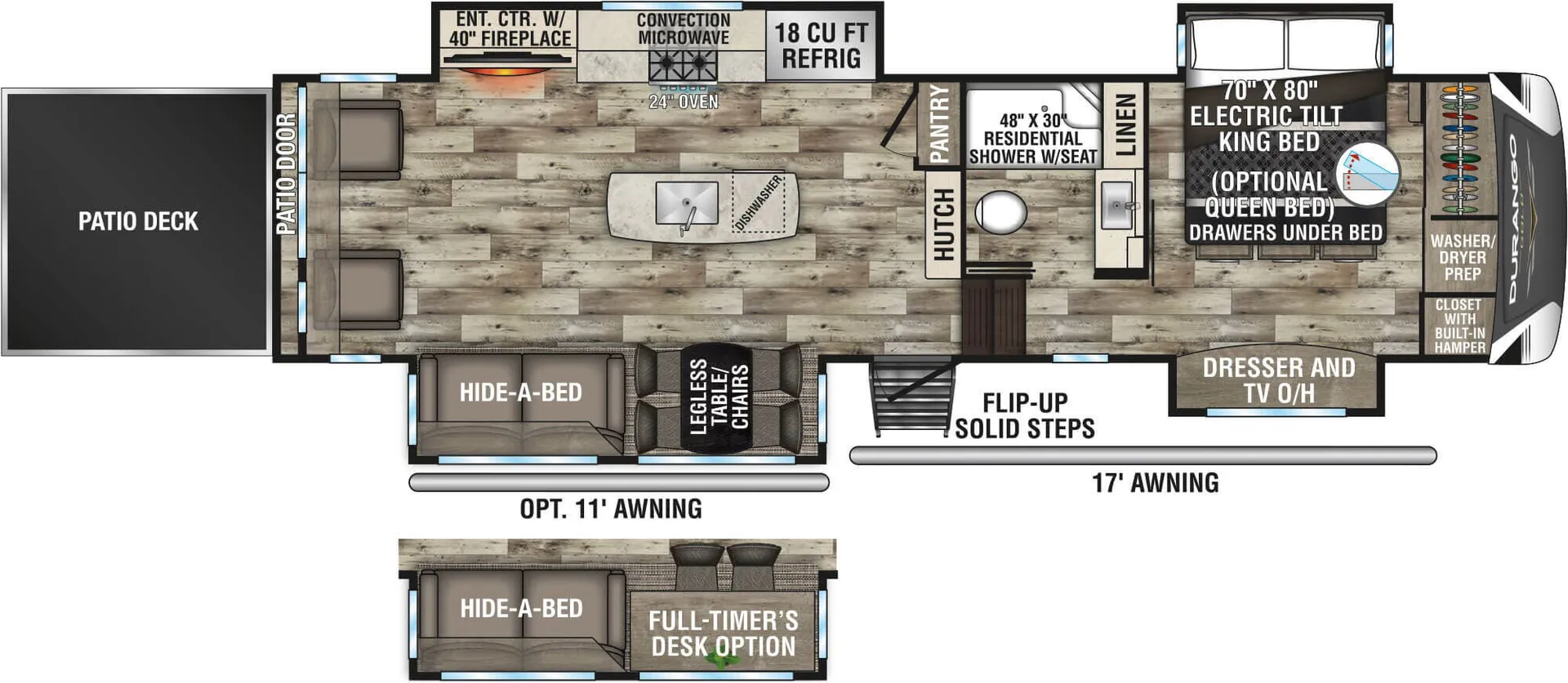K-Z Durango Gold G358RPQ floor plan