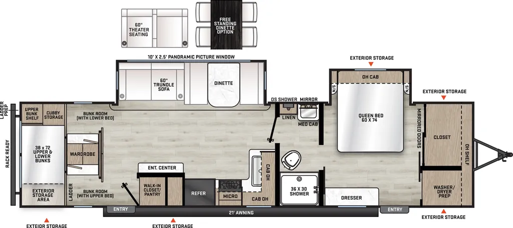 2026 Coachmen Catalina Legacy Edition 333DORM floor plan
