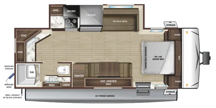 Highland Ridge Open Range Range Lite 225CK floor plan