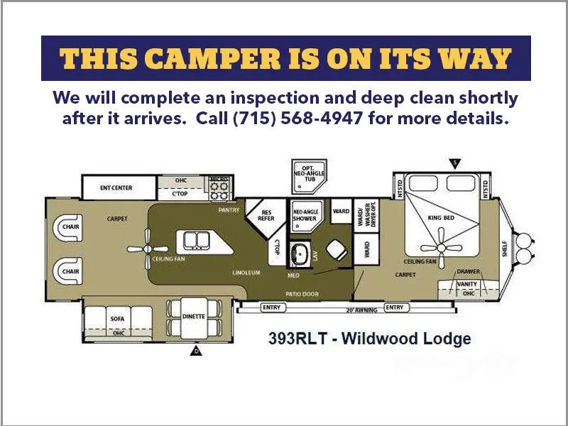 2013 Forest River RV Wildwood Lodge Used    393RLT Lodge - Main photo