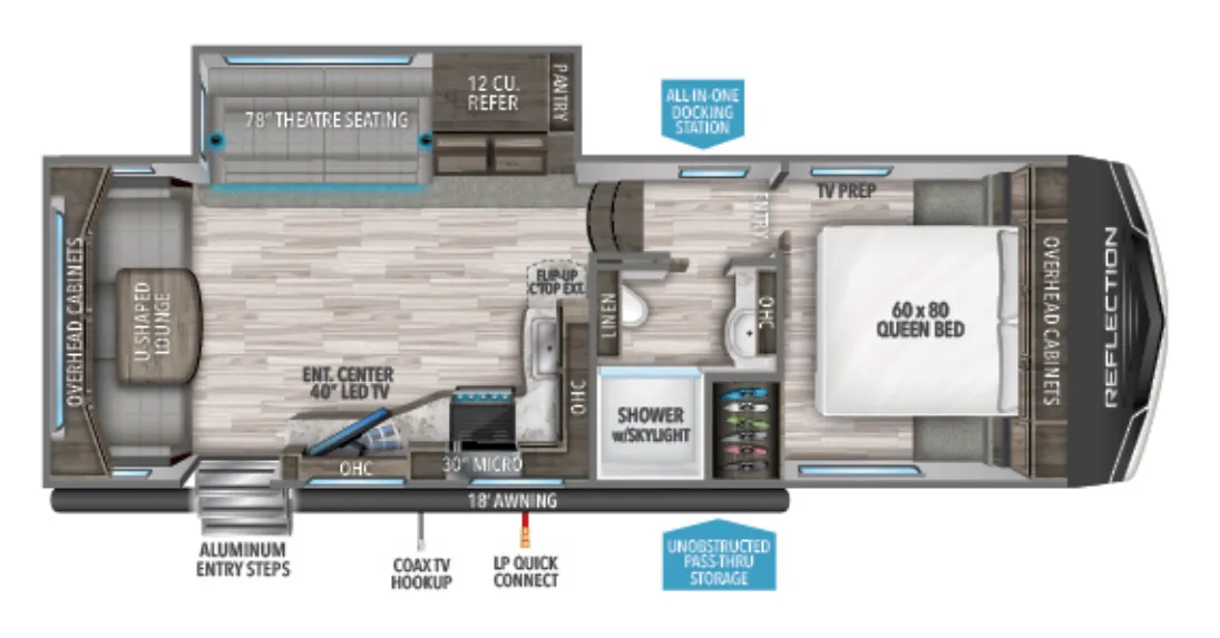 Grand Design Reflection 150 Series 150 SERIES 260RD floor plan