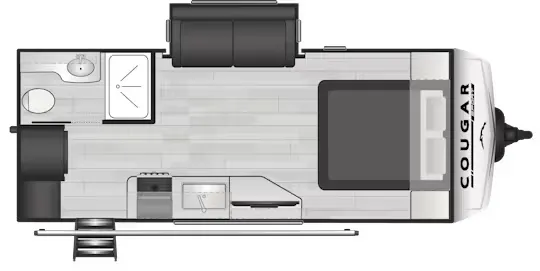 2024 Keystone Cougar Half-Ton 1900RBWE - Floor plan