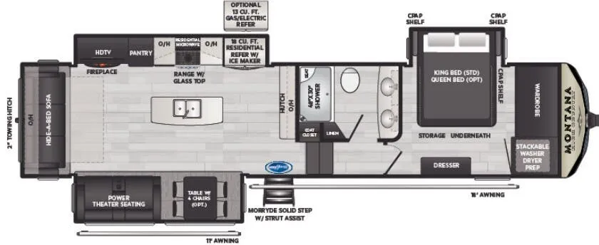 Keystone Montana High Country 331RL floor plan