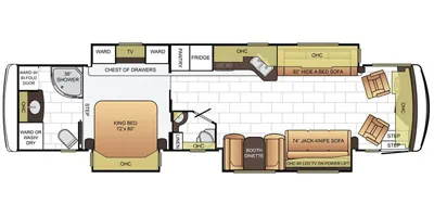 2016 Newmar Ventana 4002 floor plan