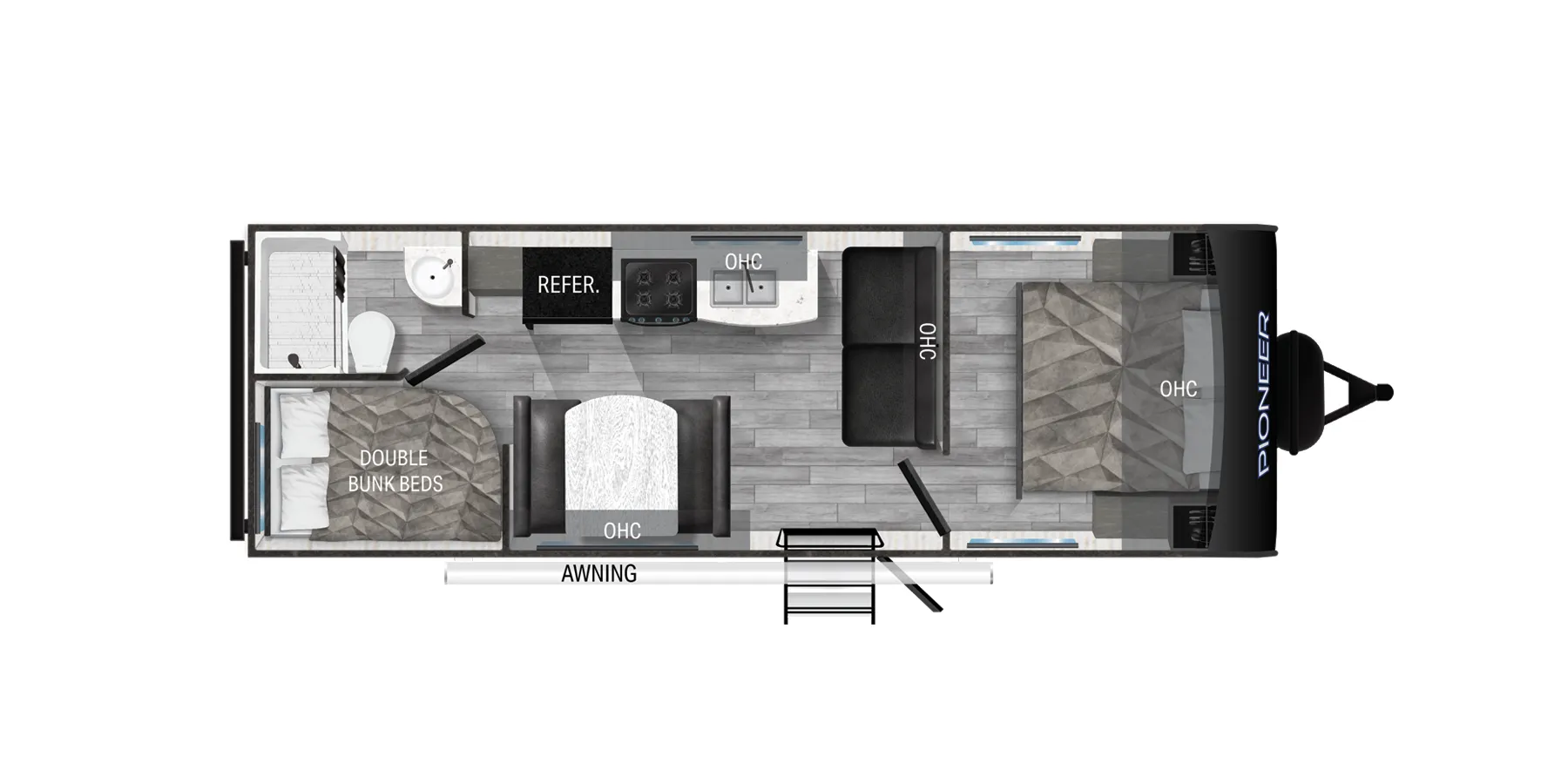 2018 Heartland Pioneer BH250 - Floor plan