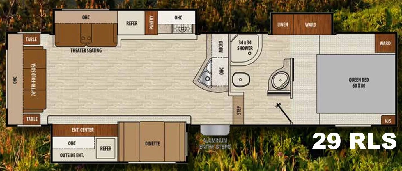 Coachmen Chaparral Lite 29 RLS floor plan