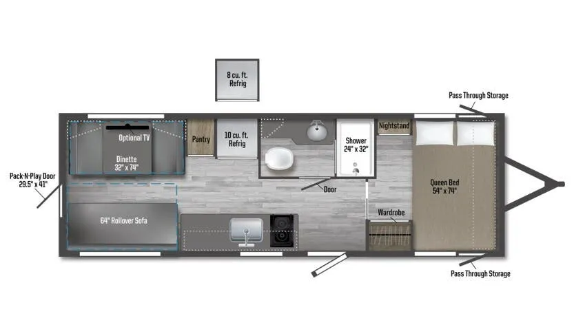Winnebago M-Series 2225MK floor plan