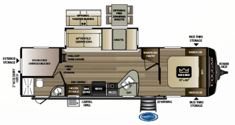 Keystone Cougar Half-Ton 29BHSWE exterior