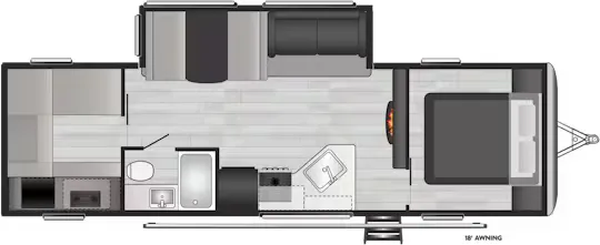 Keystone Springdale 298BH floor plan