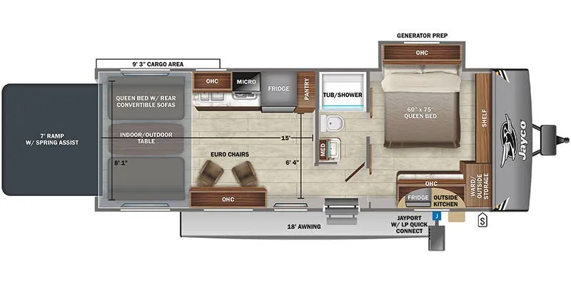 Jayco Jay Flight Octane 277 floor plan