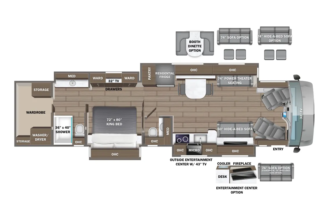 Entegra Coach Aspire 44D floor plan