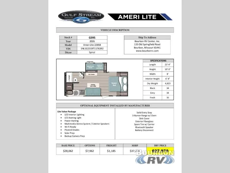 2026 Gulf Stream RV Ameri-Lite Ultra Lite 228SB - Photo 3