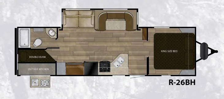 Cruiser RV Radiance 26BH floor plan