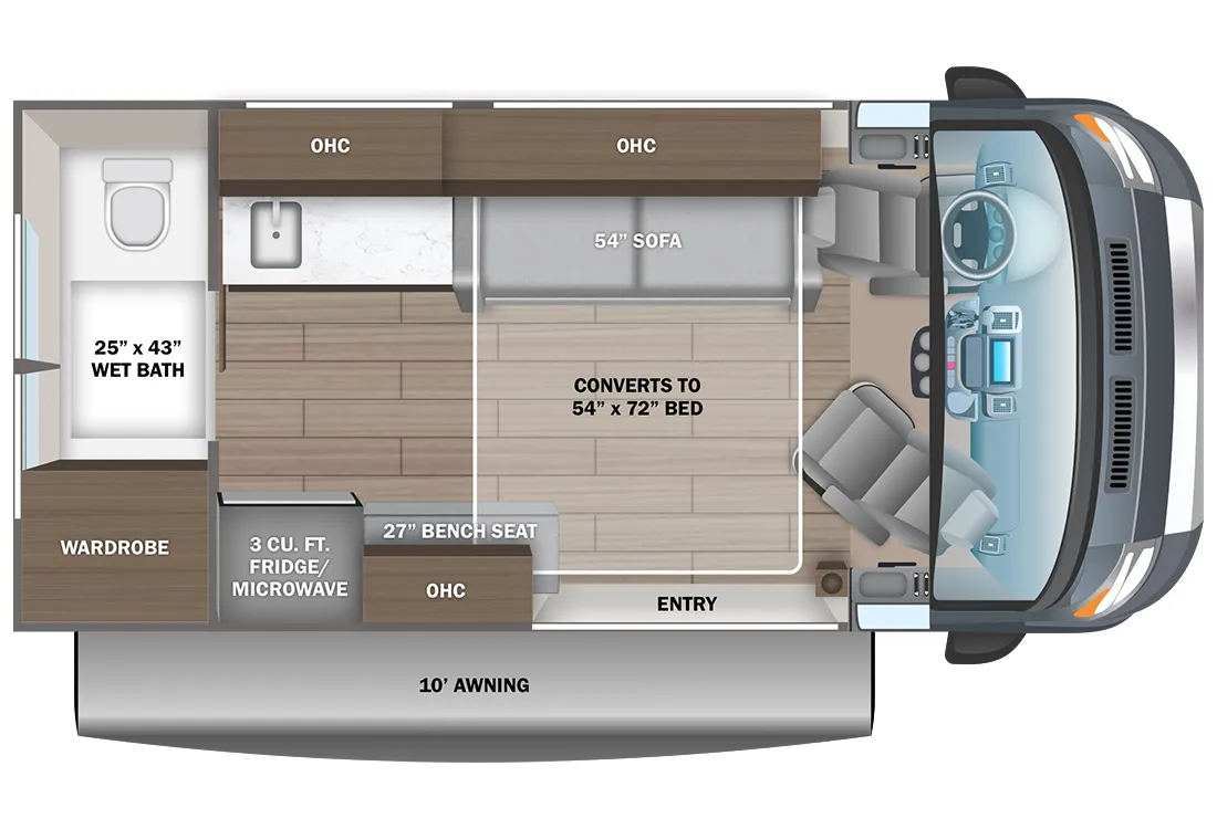 2025 Entegra Coach Arc 18C - Floor plan