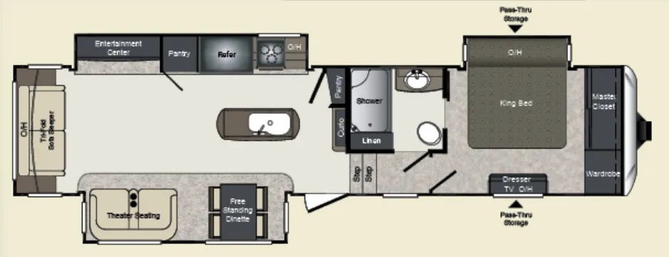 Keystone Laredo 355RL floor plan