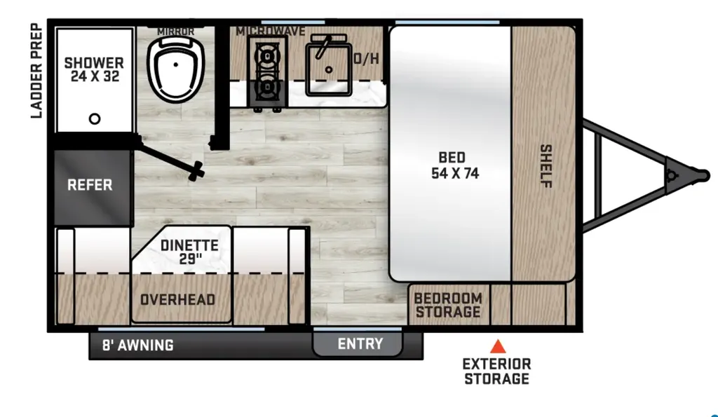 2026 Coachmen Catalina Summit Series 7 134RDX floor plan