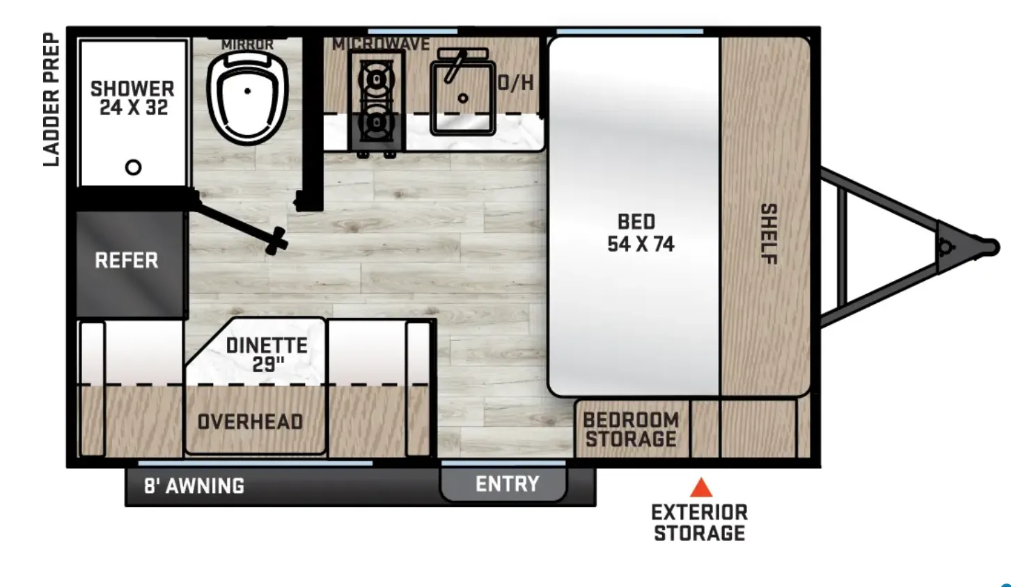 2026 Coachmen Catalina Summit Series 7 134RDX - Floor plan
