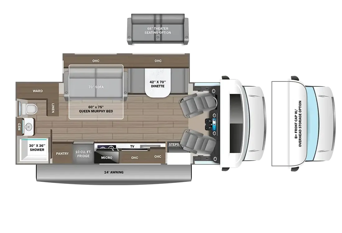 Entegra Coach Qwest 25RP floor plan
