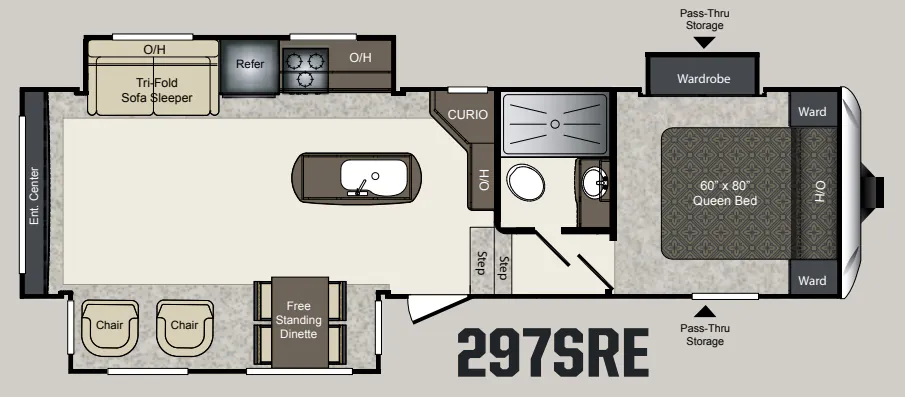 Keystone Laredo 297SRE floor plan
