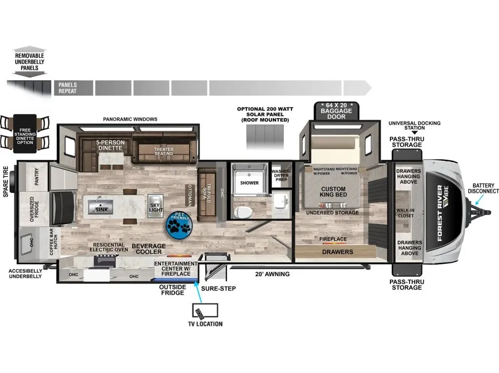 2026 Forest River Vibe 3400XL - Photo 4
