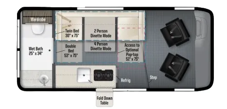 Winnebago Solis Pocket 36B floor plan