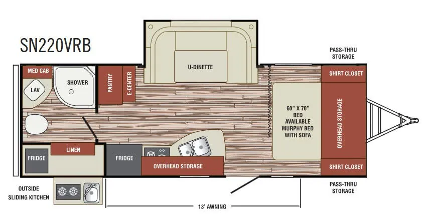 Venture RV Sonic SN220VRB floor plan