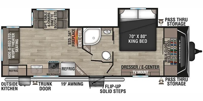 K-Z Connect C262RLK floor plan