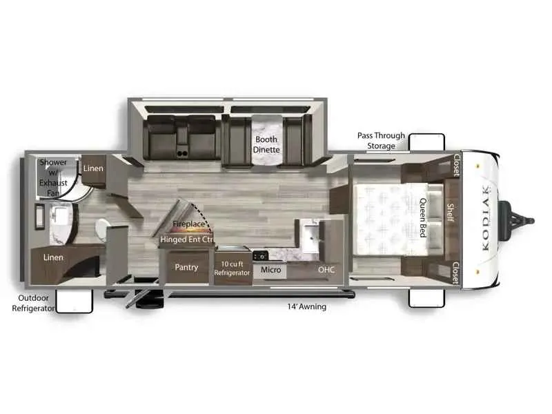 2025 Dutchmen Kodiak 260RBSL - Floor plan
