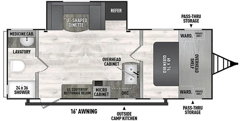 Forest River Viking 5K Series 251RBS floor plan
