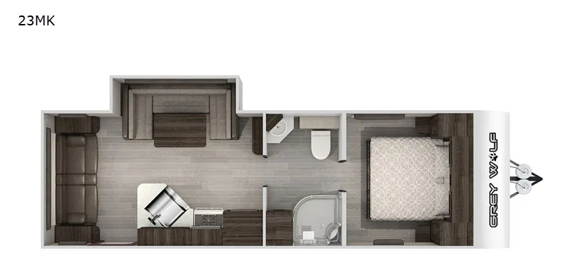 2020 Forest River Cherokee Grey Wolf 23MK floor plan