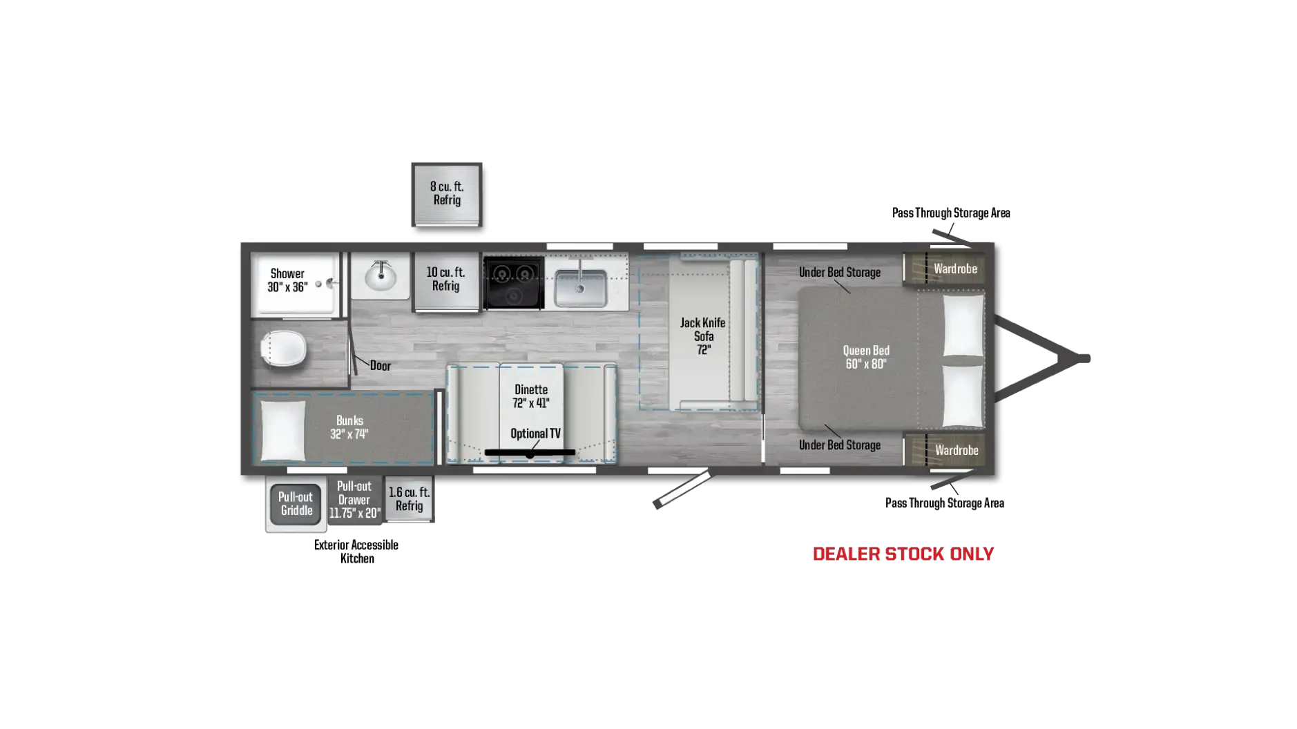 Winnebago Access 26BH floor plan
