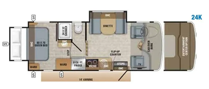 Jayco Melbourne 24K floor plan