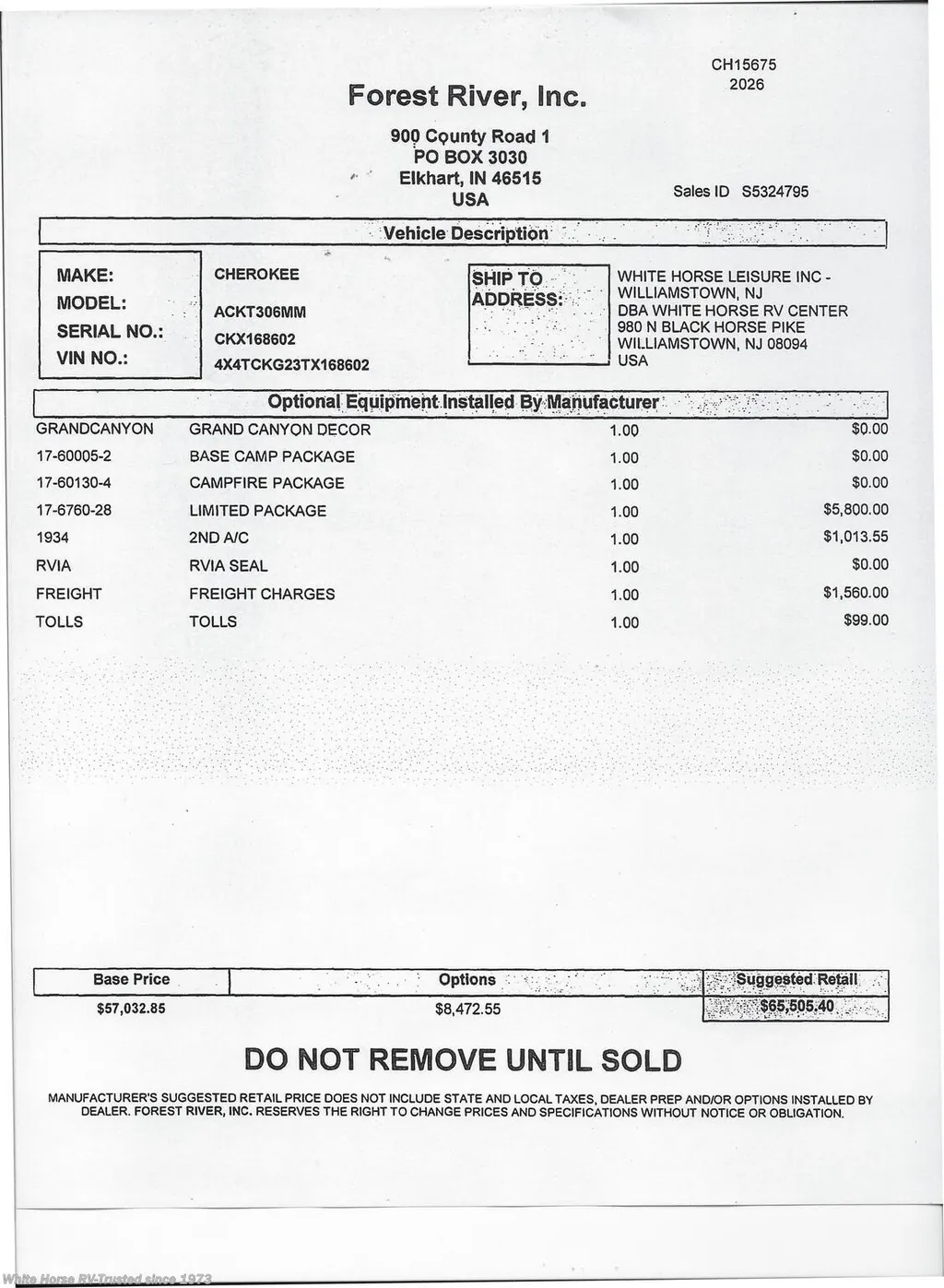 2026 Forest River Cherokee Wolf Den 306MM, Photos photo 30