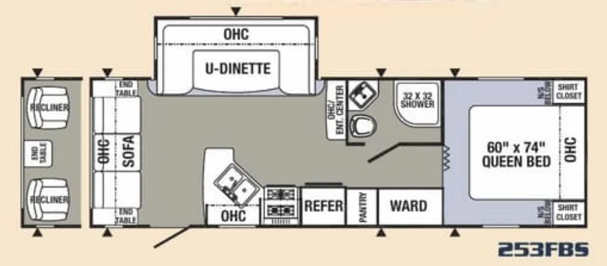 Palomino Puma 253FBS floor plan
