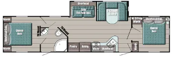 Gulf Stream Conquest Supreme 39RESE floor plan