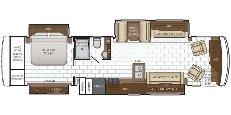Newmar Kountry Star 3717 floor plan